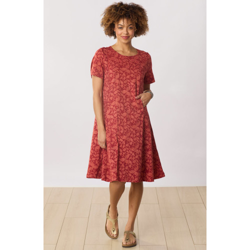 Mansi Scoop-Neck Cotton Jersey Dress - Fire red Mansi Scoop-Neck Cotton Jersey Dress - Fire red