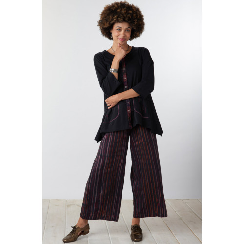 Sangli Wide-Leg Pant - Iced plum/Black Sangli Wide-Leg Pant - Iced plum/Black