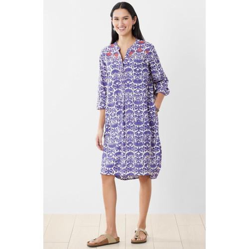 Parineet Long-Sleeve Shirt/Dress - Mystic purple