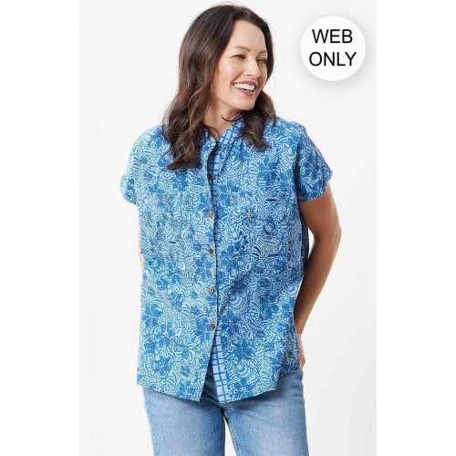 Pranay Organic Shirt - Sky blue